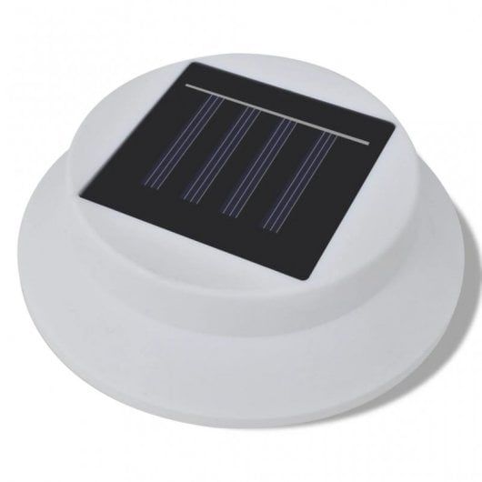 VidaXL Pack 6 Focos Solares para Exterior Blanco