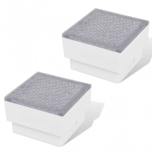 VidaXL Pack de 2 Spots Encastrables avec 16 Lumières LED pour Extérieur