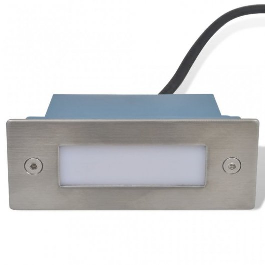 VidaXL Pack de 2 Spots Encastrables avec 12 Lumières LED pour Escaliers