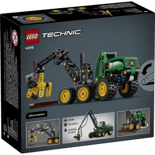 Set de construção LEGO Technic John Deere 1470H suspensão realista 117 peças