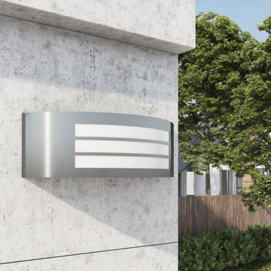 VidaXL Foco de Pared para Exterior E27 Acero Inoxidable