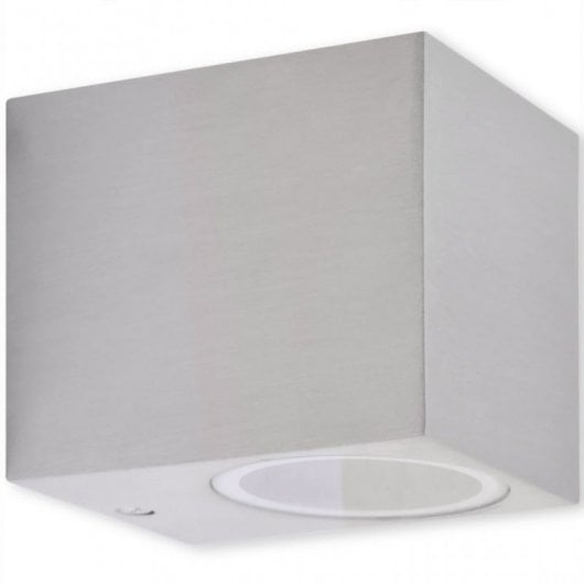 VidaXL Pack 2 Lámparas de Pared Cúbicas para Exterior GU10 Acero Inoxidable