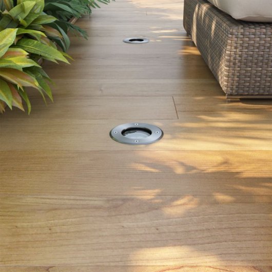 VidaXL Pack 3 Focos LED Empotrables para Jardín GU10