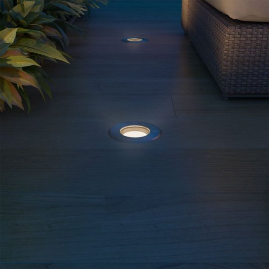 VidaXL Pack 3 Focos LED Empotrables para Jardín GU10