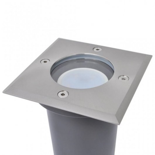 VidaXL Pack 3 Focos LED Empotrables para Jardín GU10 Gris
