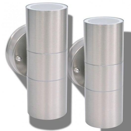 VidaXL Pack 2 Farolas de Pared para Exterior GU10