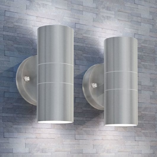 VidaXL Pack 2 Farolas de Pared para Exterior GU10