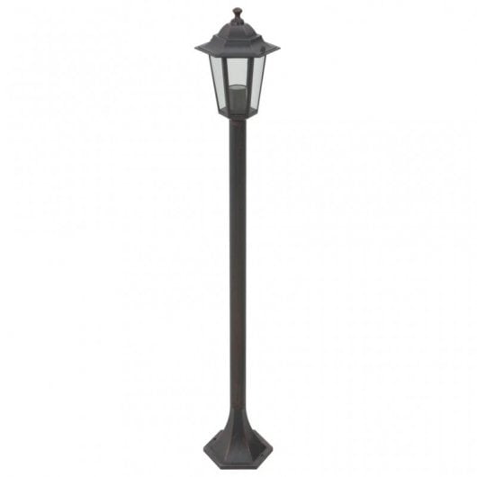 VidaXL Lampione da Giardino E27 110 cm Bronzo 6 Unità