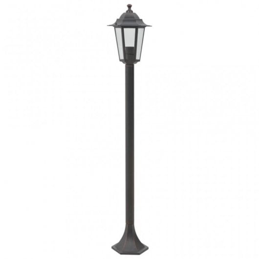 VidaXL Lampione da Giardino E27 110 cm Bronzo 6 Unità