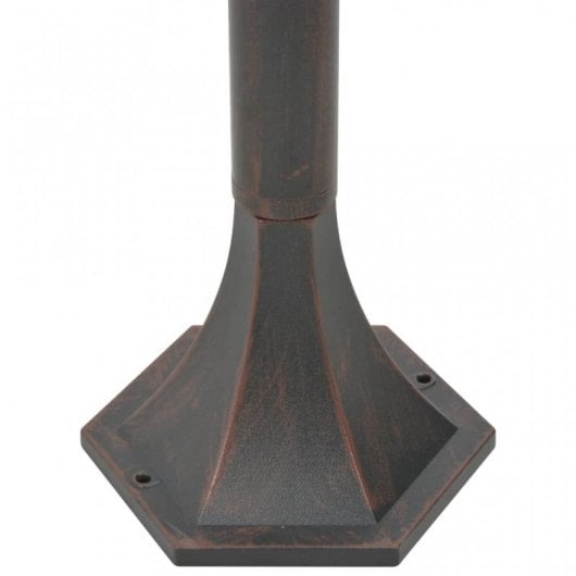 VidaXL Lampione da Giardino E27 110 cm Bronzo 6 Unità
