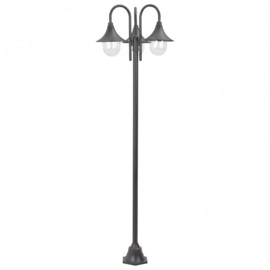 VidaXL Lampada da Giardino 3xE27 220cm Bronzo