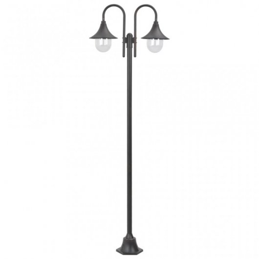 VidaXL Lampe de Jardin 2xE27 220cm Bronze