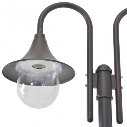 VidaXL Lampe de Jardin 2xE27 220cm Bronze