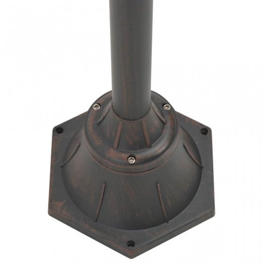 VidaXL Lampe de Jardin 2xE27 220cm Bronze