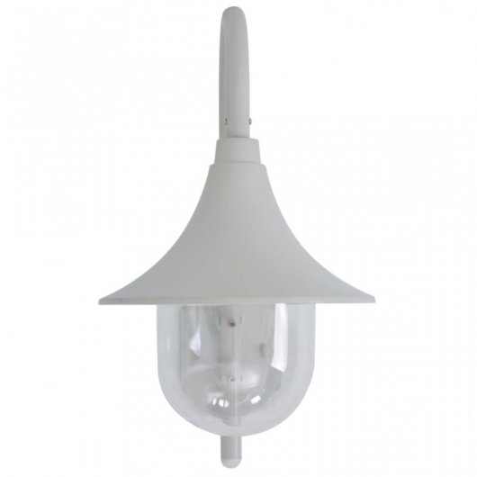 VidaXL Farola de Pared para Jardín  E27 42cm Blanca