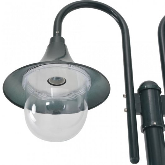VidaXL Lampe de Jardin 2xE27 220cm Vert Foncé