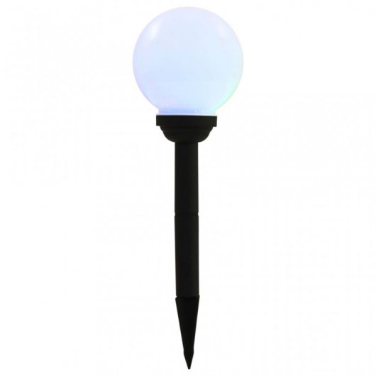 VidaXL Pack 4 Lámparas Solares LED RGB Esféricas para Jardín 15cm