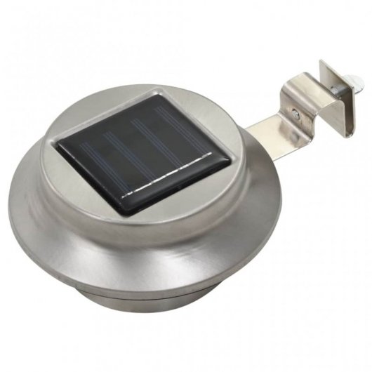 VidaXL Pack 6 Focos Solares LED Redondos para Exterior 12cm