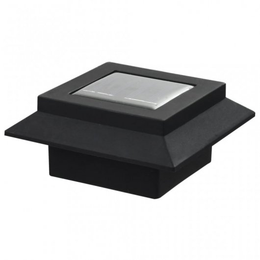 VidaXL Confezione da 6 Faretti Solari LED per Esterno 12 cm Nero