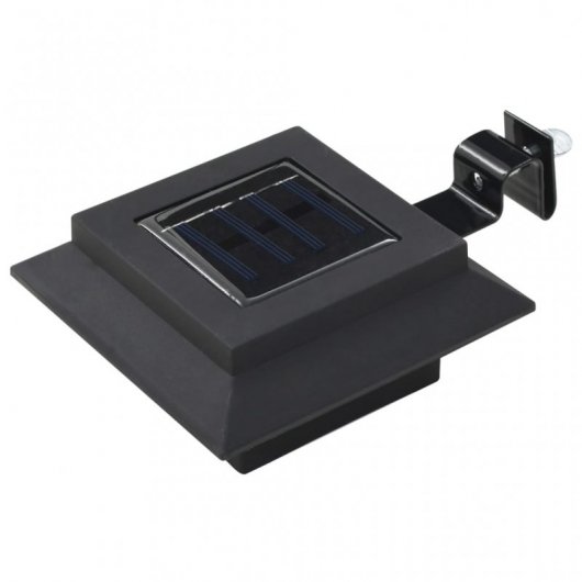 VidaXL Confezione da 6 Faretti Solari LED per Esterno 12 cm Nero