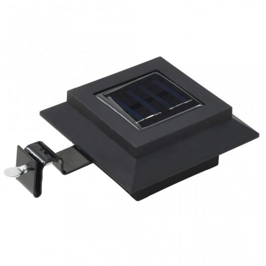 VidaXL Confezione da 6 Faretti Solari LED per Esterno 12 cm Nero