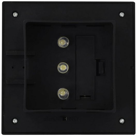 VidaXL Confezione da 6 Faretti Solari LED per Esterno 12 cm Nero