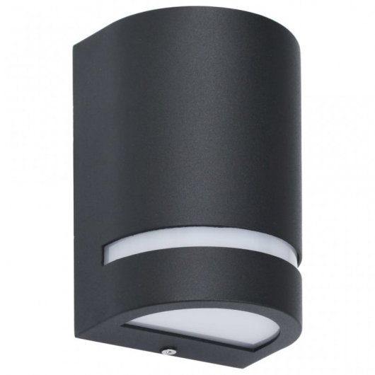 VidaXL Pack de 2 Appliques Extérieures Semi-Circulaires GU10 Noir