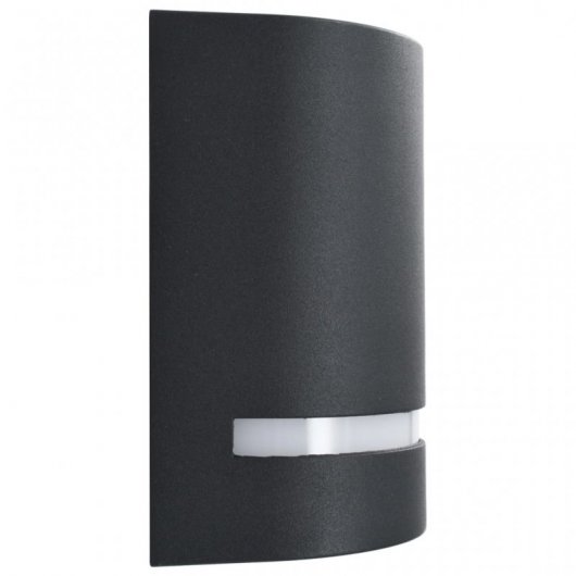 VidaXL Pack de 2 Appliques Extérieures Semi-Circulaires GU10 Noir