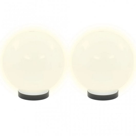 VidaXL Confezione da 2 Lampade LED Sferiche E27 20cm