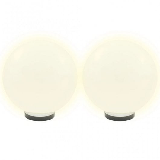 VidaXL Pack 2 Lámparas LED Esféricas E27 30cm