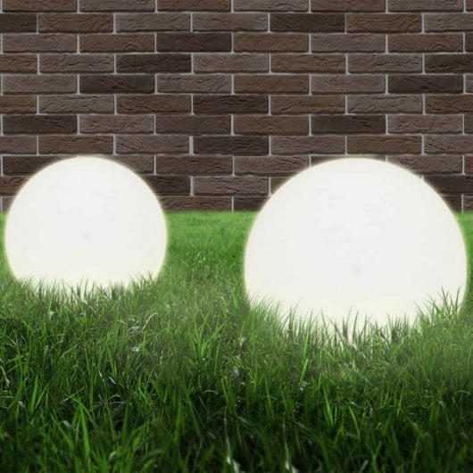 VidaXL Pack 2 Lámparas LED Esféricas E27 30cm