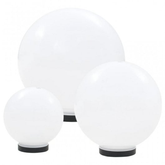 VidaXL Pack de 3 Lampes LED Sphériques E27