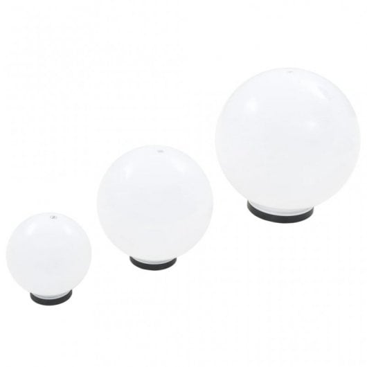 VidaXL Pack de 3 Lampes LED Sphériques E27