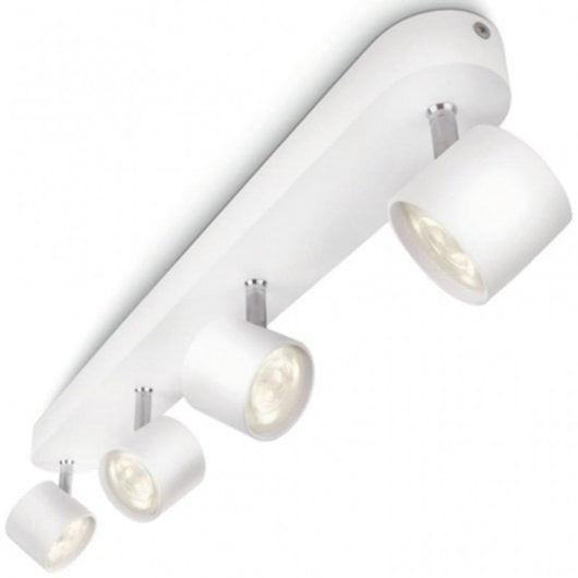 Philips MyLiving Star Foco Cuádruple Regulable LED 4x4.5W Blanco