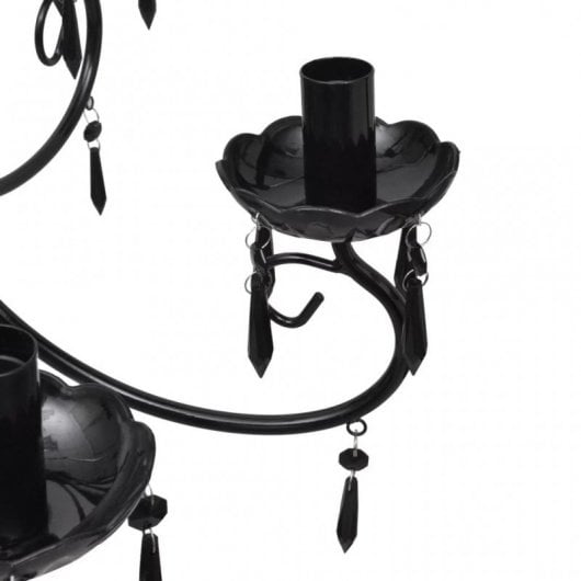 Lampadario VidaXL 6xE14 Nero
