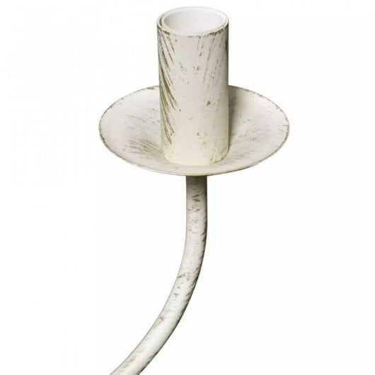VidaXL Lustre Antique 8xE14 Blanc
