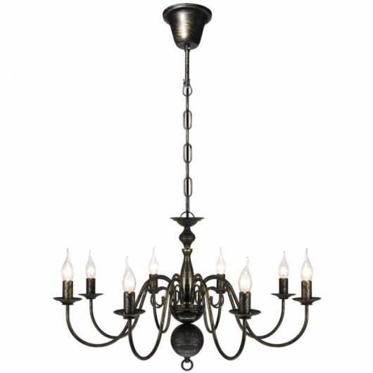 VidaXL Lustre 8xE14 Noir