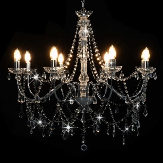 VidaXL Lustre 8xE14 Argent