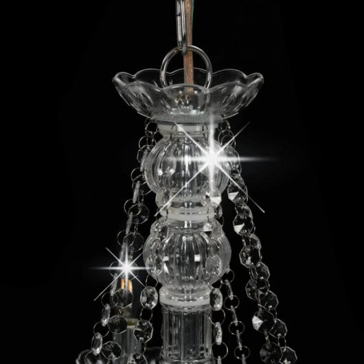 VidaXL Lustre 8xE14 Argent