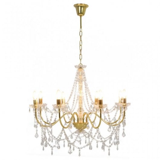 VidaXL Lustre 8xE14 Doré