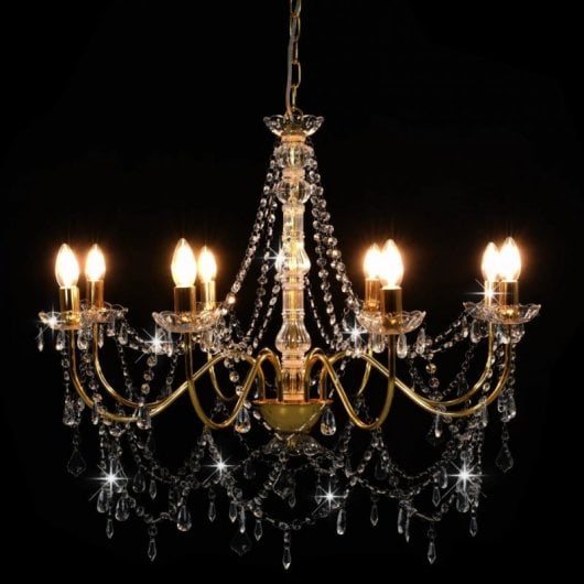 VidaXL Lustre 8xE14 Doré