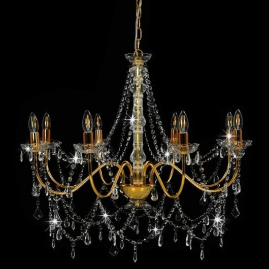 VidaXL Lustre 8xE14 Doré