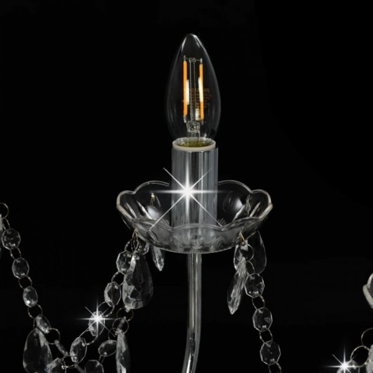 VidaXL Lustre 12xE14 Argent