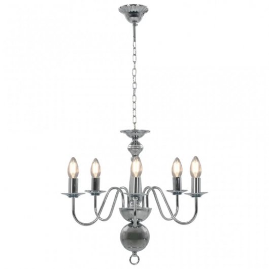 VidaXL Lustre 5xE14 Argent