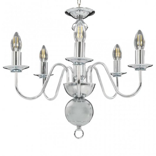 VidaXL Lustre 5xE14 Argent