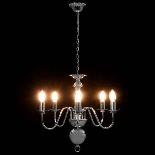 VidaXL Lustre 5xE14 Argent