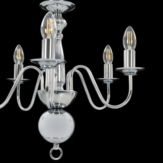 VidaXL Lustre 5xE14 Argent