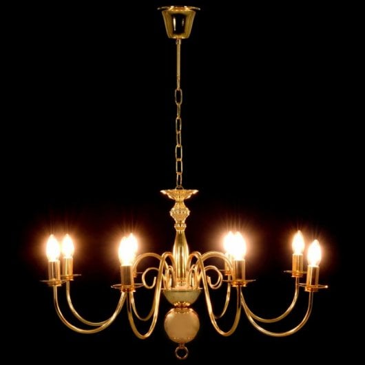VidaXL Lustre Suspension 8xE14 Doré