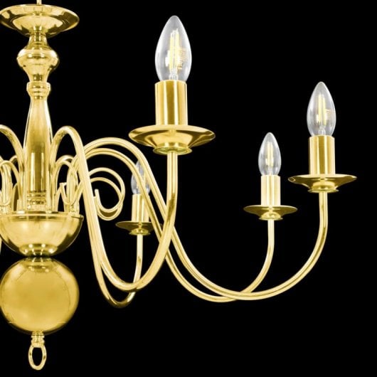 VidaXL Lustre Suspension 8xE14 Doré