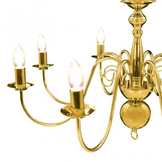 VidaXL Lustre Suspension 8xE14 Doré